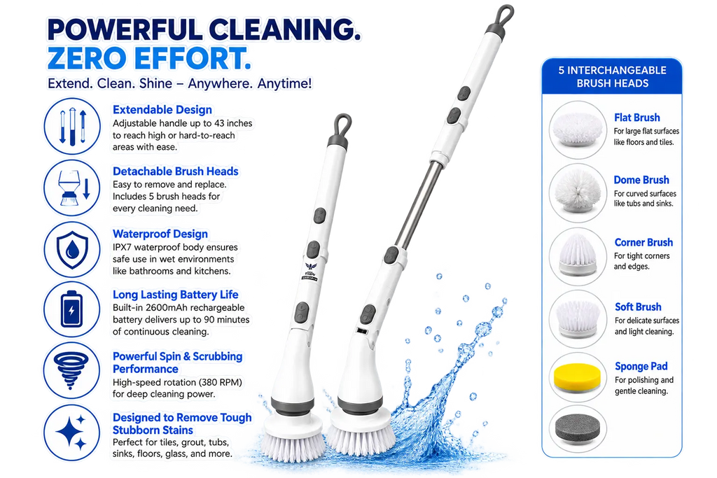 Benefits of an Electric Spin Scrubber