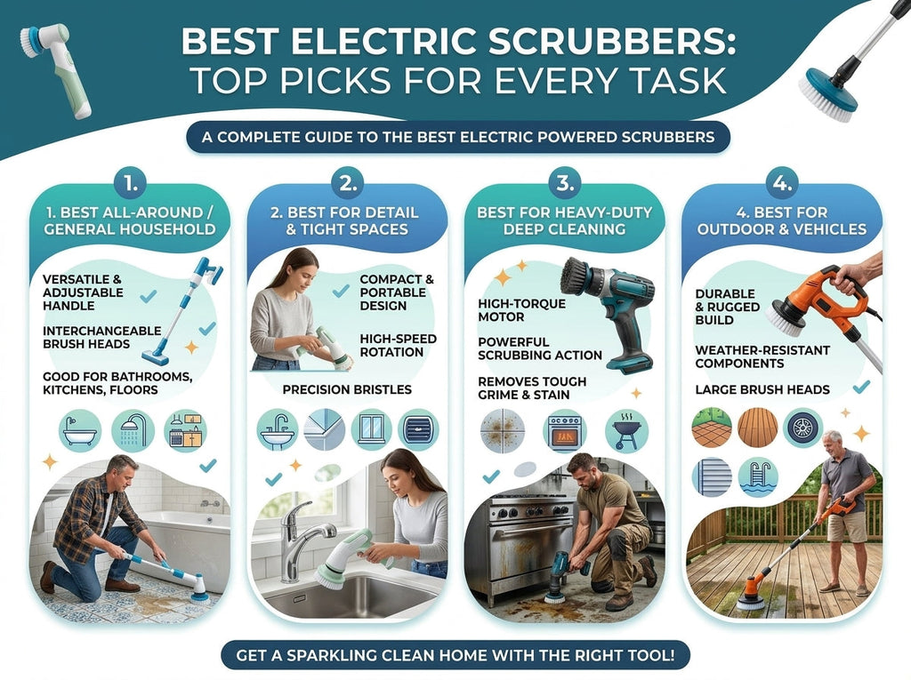 Best Electric Scrubbers: Top Picks for Every Task