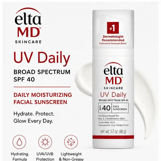 EltaMD UV Daily Broad-Spectrum SPF 40 Facial Sunscreen Moisturizer – 1.7 oz Eshoppingmart