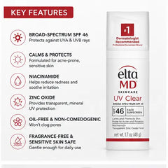 EltaMD UV Clear Broad-Spectrum SPF 46 Facial Sunscreen Eshoppingmart