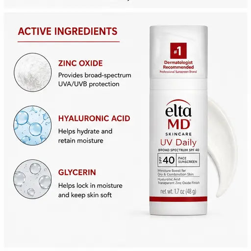 EltaMD UV Daily Broad-Spectrum SPF 40 Facial Sunscreen Moisturizer – 1.7 oz Eshoppingmart