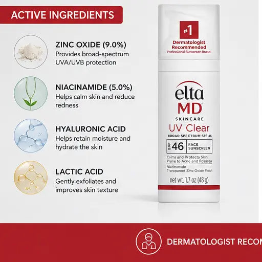 EltaMD UV Clear Broad-Spectrum SPF 46 Facial Sunscreen Eshoppingmart