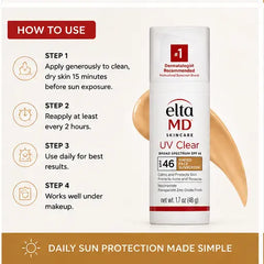 EltaMD UV Clear Tinted Broad-Spectrum SPF 46 Facial Sunscreen – 1.7 oz Eshoppingmart