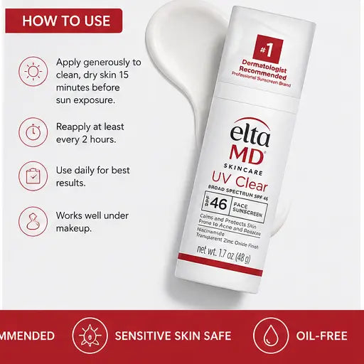 EltaMD UV Clear Broad-Spectrum SPF 46 Facial Sunscreen Eshoppingmart