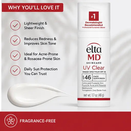 EltaMD UV Clear Broad-Spectrum SPF 46 Facial Sunscreen Eshoppingmart