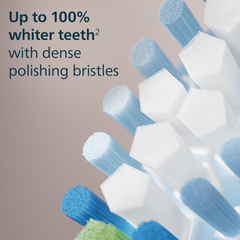 Philips Sonicare C3 Two-in-One - Genuine Replacement Electric Toothbrush Heads, Black-HX9042/95 Eshoppingmart