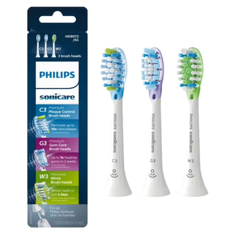 Philips Sonicare Premium Brush Head Variety Pack — C3, G3 & W3 Eshoppingmart