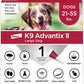 K9 Advantix II Flea & Tick Topical for Large Dogs 21–55 lbs., 6ct