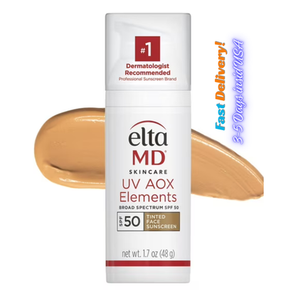 EltaMD UV AOX Elements Tinted Face Sunscreen SPF 50 – Mineral Sunscreen Lotion with Antioxidants, 1.7 oz Pump