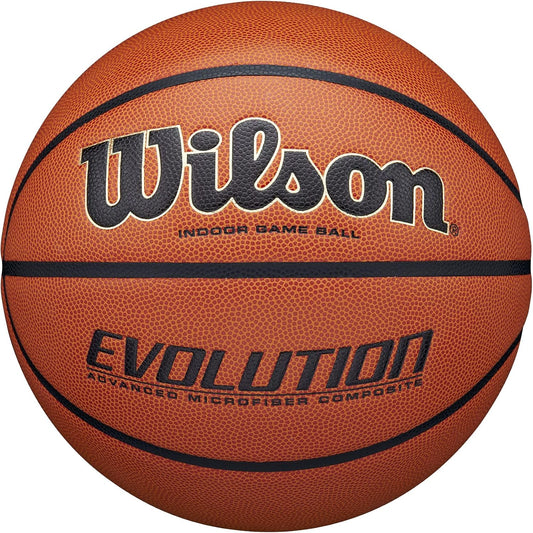 WILSON Men's Evolution Game Basketball (29.5) - Regular size Composite material (Lather)