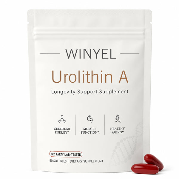 Urolithin A Supplement Softgels 500mg For Cellular Renewal & Healthy Aging