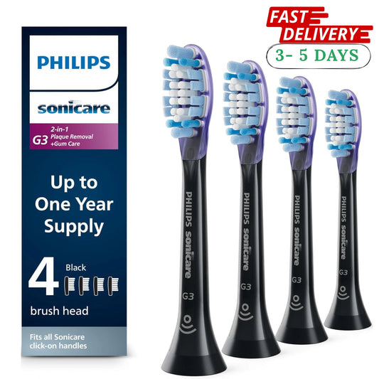 Philips Sonicare G3 Premium Gum Care Replacement Toothbrush heads – 4 Pack Black Eshoppingmart