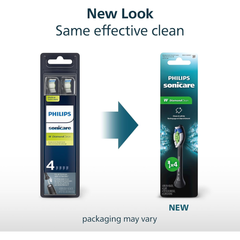Philips Sonicare W DiamondClean Replacement Toothbrush Heads – 4 Pack, Black HX6064/95 Eshoppingmart