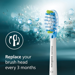 Philips Sonicare C3 Two-in-One Brush Heads, 4-Pack, White – HX9044/65 Eshoppingmart