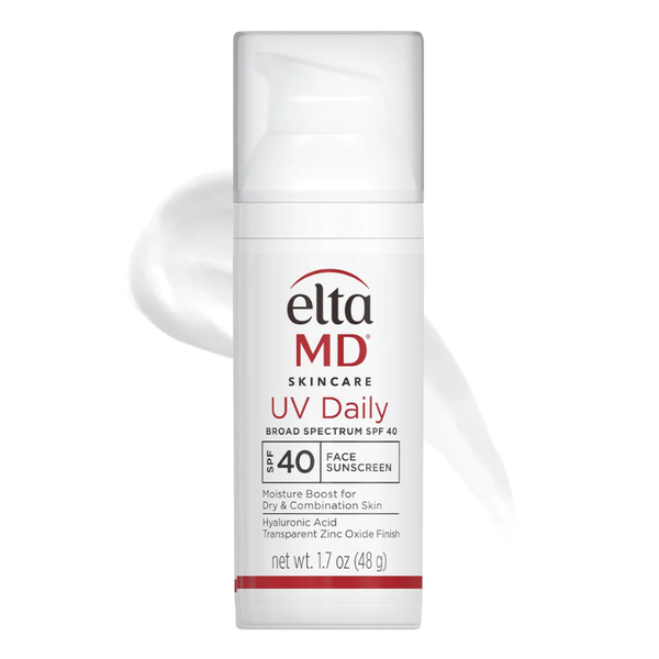 EltaMD UV Daily SPF 40 Broad-Spectrum Face Sunscreen Moisturizer – Lightweight Sunscreen with Micronized Zinc Oxide & Hyaluronic Acid, Fragrance-Free, Non-Comedogenic, 1.7 oz