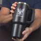 Greater Range 40 Oz Vacuum Insulated Stainless Steel Travel Mug – 18/8 Stainless Steel, BPA Free, 2 Lids & Straw