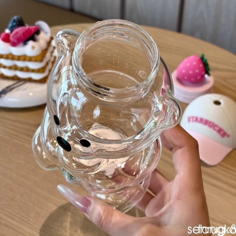 2026 Starbucks Bearista Bear Cup Tumblers Strawberry Topper Baseball Cap 600ML