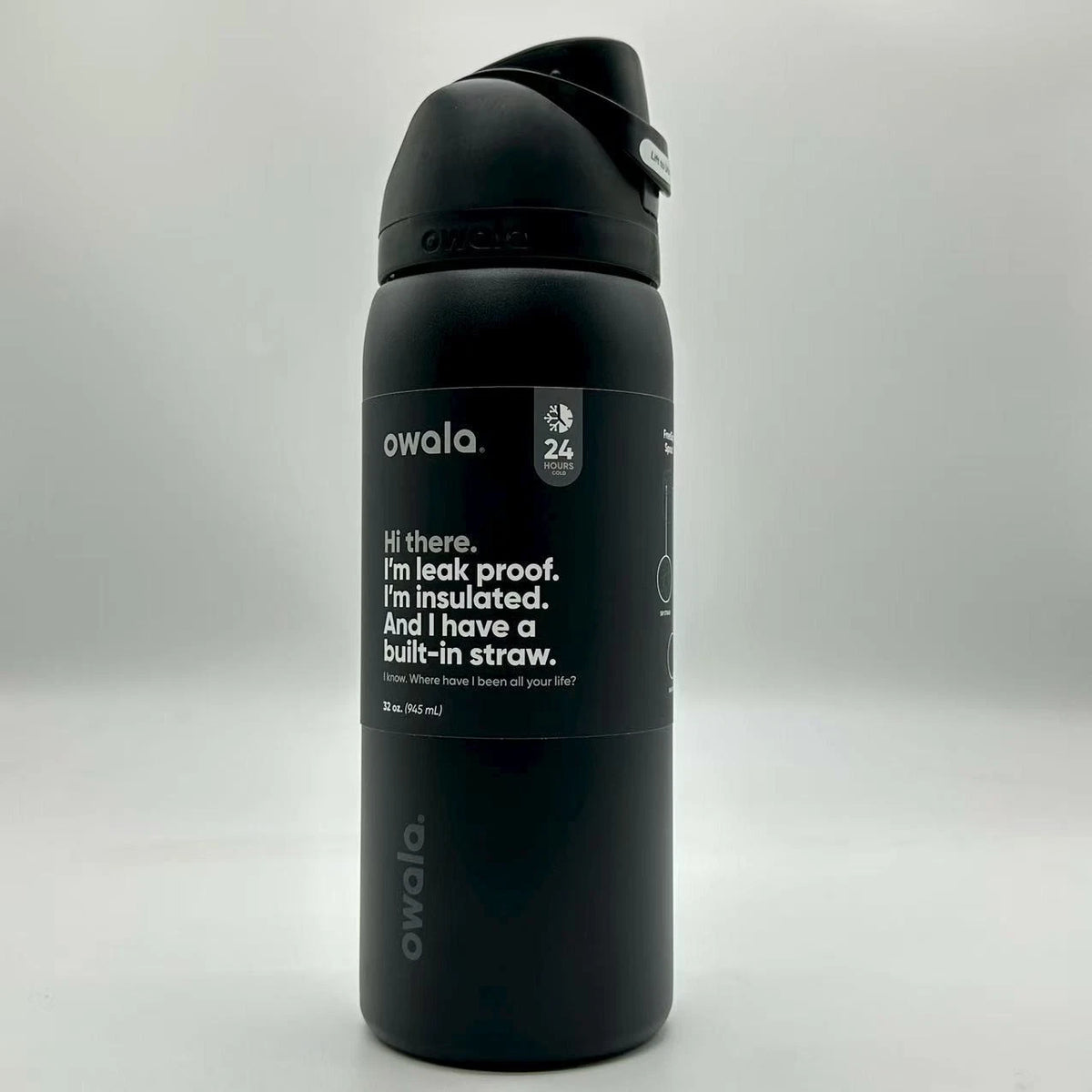 Owala FreeSip 32oz Stainless Steel Water Bottle Very Very Dark Top Quality