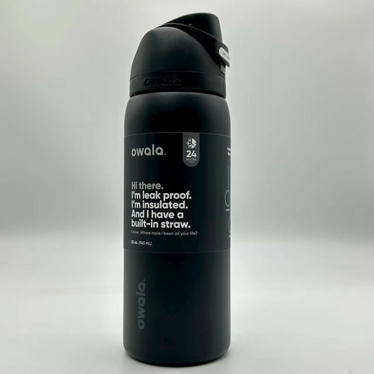 Owala FreeSip 32oz Stainless Steel Water Bottle Very Very Dark Top Quality