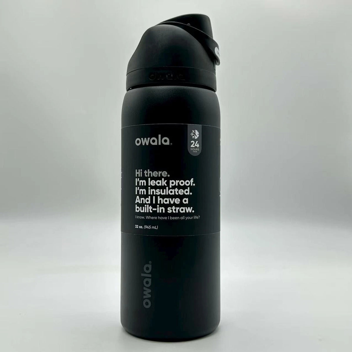 Owala FreeSip 32oz Stainless Steel Water Bottle Very Very Dark Top Quality