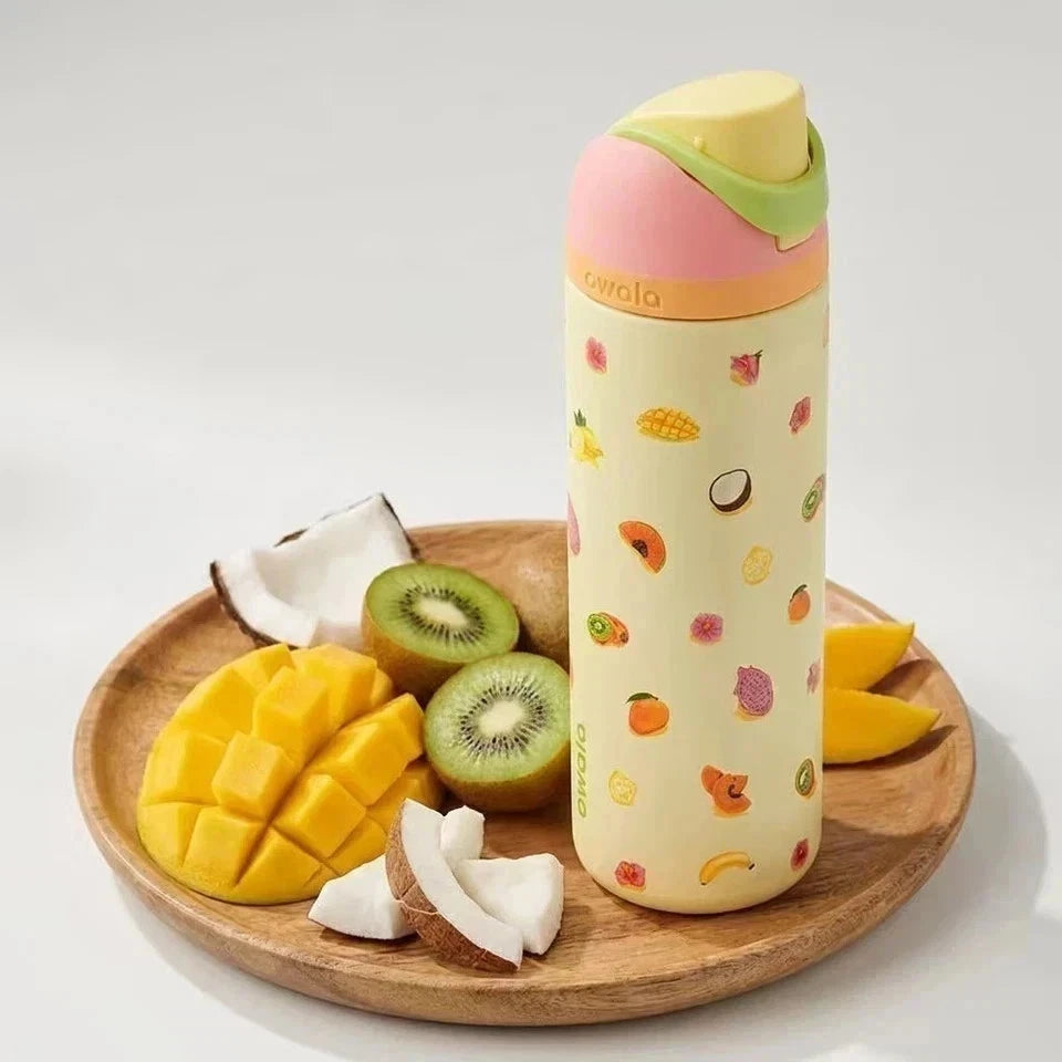 Owala Fruit "Just Ripe" 32oz FreeSip Water Bottle Birthday Bash New with box