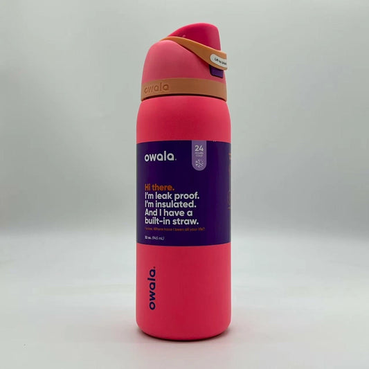 Owala FreeSip 32oz Stainless Bottle Leak-Proof Peach Pink
