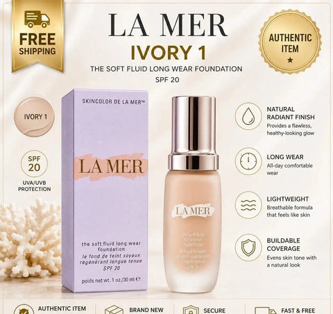 La Mer The Soft Fluid Long Wear Foundation 1oz SPF 20 SEALED Eshoppingmart