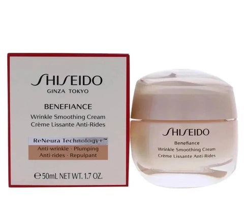 Shiseido Benefiance Wrinkle Smoothing Cream 1.7oz -50ml Sealed (2 Pack ) NIB Eshoppingmart