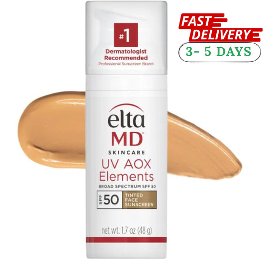 EltaMD UV AOX Elements SPF 50 Tinted Face Sunscreen – Hydrating Mineral Sunscreen with Zinc Oxide for All Skin Types & Daily Sun Protection Eshoppingmart